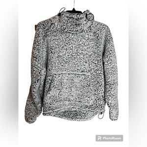 Victoria’s Secret Pink Oversized Gray Pullover Hoodie Size Small